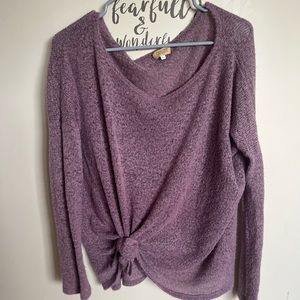 Piko Oversized Lightweight Maroon Sweater